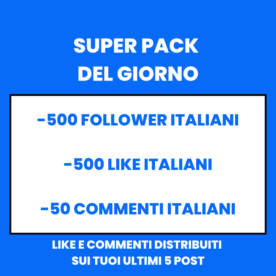 SUPER PACK DEL GIORNO